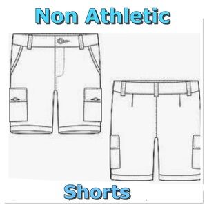 Boys non-athletic or cargo shorts separator listing